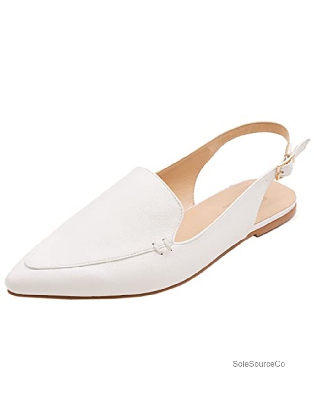Pointed Toe Slingback Flat Mules Women's Casual Slide Shoes